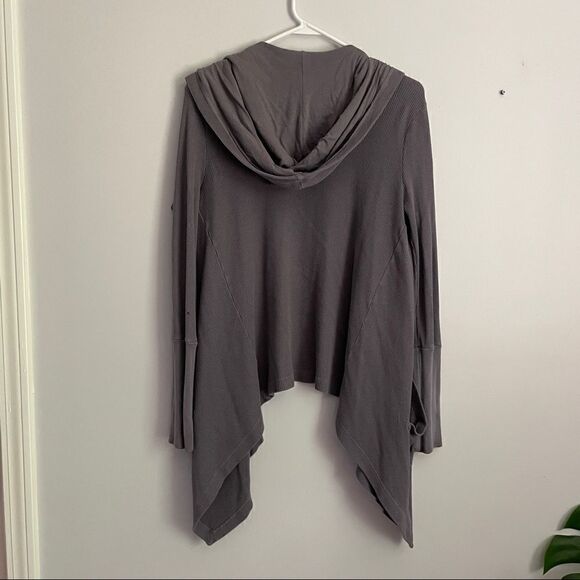 Splendid Waffle Knit Wrap Open Cardigan M - Picture 5 of 14